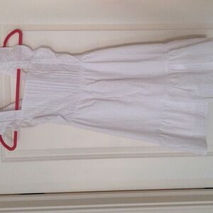 Girls White summer dress size 10-12